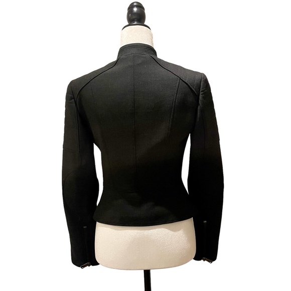 Burberry Military Style Charcoal Grey Jacket Size 4 - Picture 2 of 8